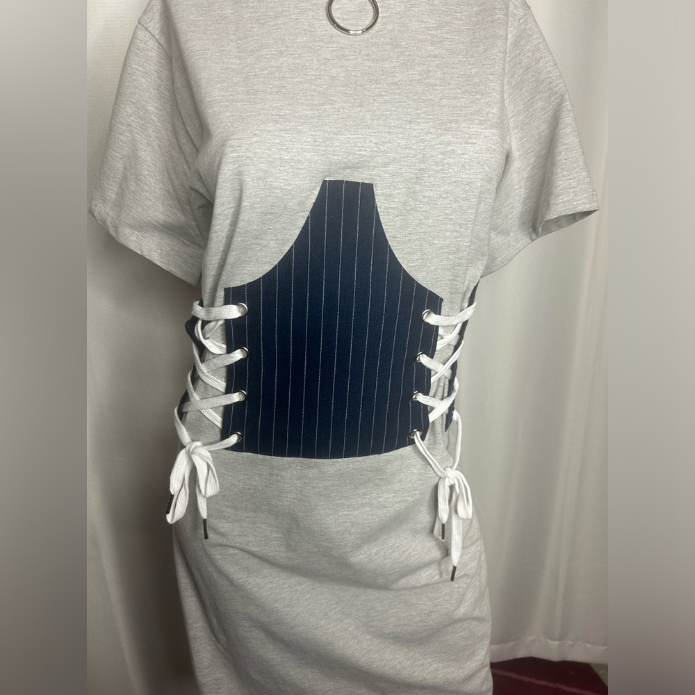 NWOT Corset Style Mini Dress - Picture 6 of 11